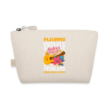 Don't Make Me Use My Ukulele Voice Hawaii Musician - Organic Pouch - nature - Front