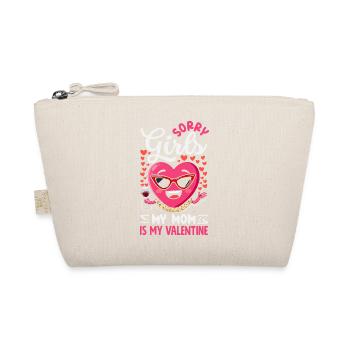 Retro Heart Valentine's Day Design Love - Organic Pouch - nature - Front