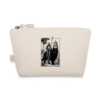 Knight on Cat - Organic Pouch - nature - Front