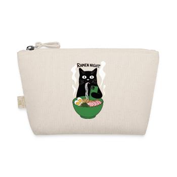 Ramen Night Cat Smartphone - Organic Pouch - nature - Front