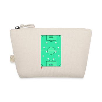 Classic 442 Football Tactical Pitch Design - Organic Pouch - nature - Front