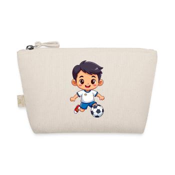 Garçon de baby-foot dans le design du football - Trousse biologique - nature - Devant
