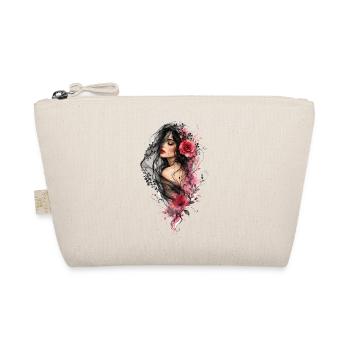 Femme au voile noir et aux fleurs - Trousse biologique - nature - Devant