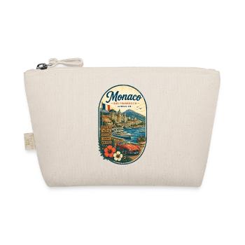 Monaco Retro Küstenreise - Bio-Täschchen - Natur - Vorne