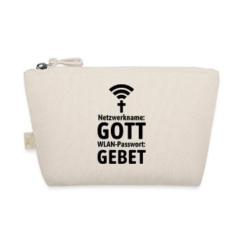 Verbinde dich mit Gott - Gebet WLAN - Bio-Täschchen - Natur - Vorne