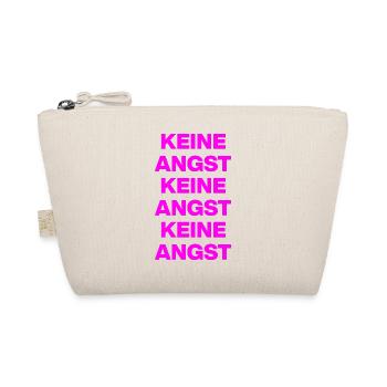 KEINE ANGST NIE WIEDER IST JETZT PINK NO NZS / AFD - Bio-Täschchen - Natur - Vorne