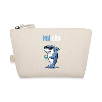 Shark Life | Cool cartoon shark with summer feeling - Organic Pouch - nature - Front