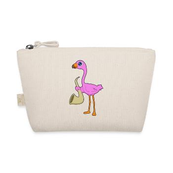 Flamingo Musiker Saxophon Musik - Bio-Täschchen - Natur - Vorne