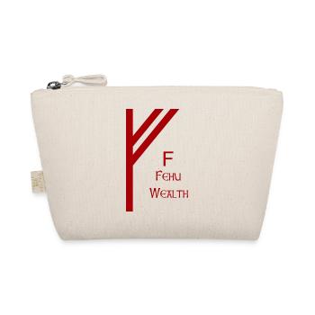 Fehu Rune Complete Red – Viking Futhark Norse - Trousse biologique - nature - Devant