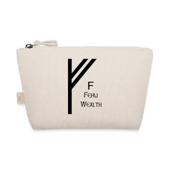 Rune Fehu Noir Complet – Futhark Viking - Trousse biologique - nature - Devant