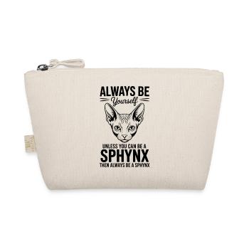 Sphynx Cat Sayings Funny Sphynx Cat Gift - Organic Pouch - nature - Front