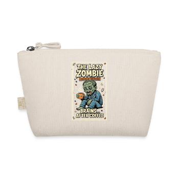Lazy Zombie Monday Coffee Humor - Organic Pouch - nature - Front