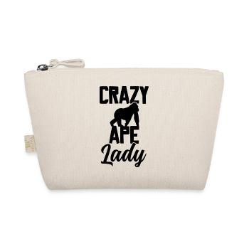 Crazy Ape Lady - Bio-Täschchen - Natur - Vorne