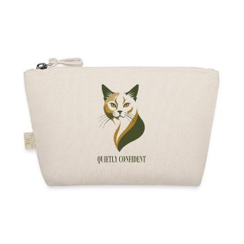 Quietly Confident – Selbstbewusste Katze - Bio-Täschchen - Natur - Vorne