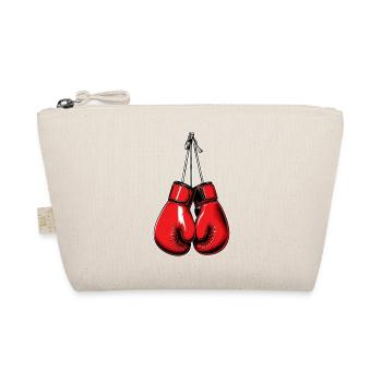Rote Boxhandschuhe – Boxing & Fight - Bio-Täschchen - Natur - Vorne
