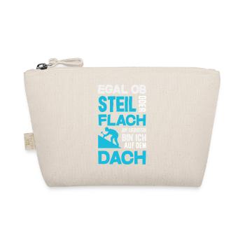 Dachdecker Spruch Lustig Handwerker Geschenk - Bio-Täschchen - Natur - Vorne