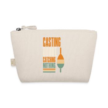 Angeln – Casting Doubt, Catching Nothing - Bio-Täschchen - Natur - Vorne