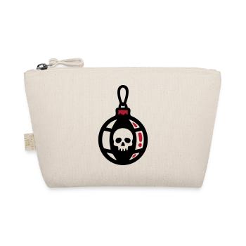 Totenkopf Christbaumkugel Icon - Bio-Täschchen - Natur - Vorne