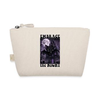 Halloween bat - Embrace the night - Bio-Täschchen - Natur - Vorne