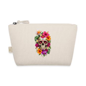 Halloween Sugar Skull Sugarskull  - Bio-Täschchen - Natur - Vorne