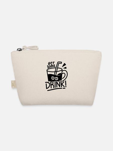 GETS WHAT TO DRINK HOT SUMMER TRAVEL SAYINGS MOTIFS - Organic Pouch - nature - Front