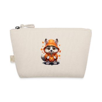 Mignon loup d’Halloween avec lanternes de citrouille - Trousse biologique - nature - Devant