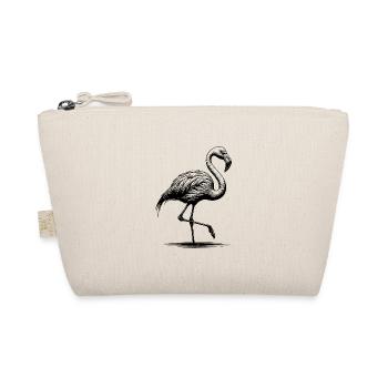 Hübscher Flamingo der auf einem Bein steht - Bio-Täschchen - Natur - Vorne