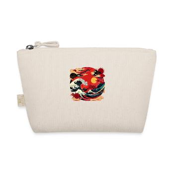 Japanese Art Sea Waves with Sun - Comic - Organic Pouch - nature - Front