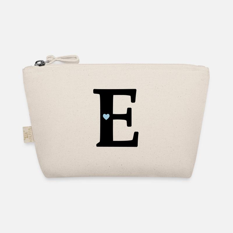 Letter E Initial point Organic Pouch