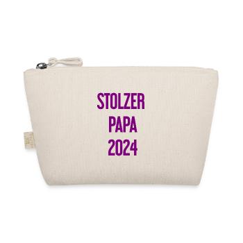 Proud Dad 2024 – for new fathers - Organic Pouch - nature - Front