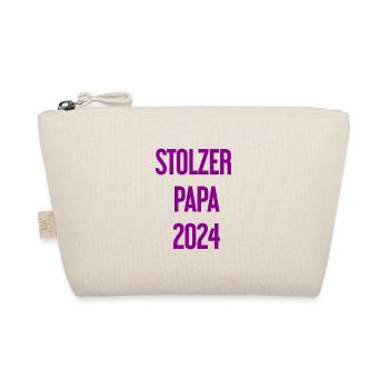 Proud Dad 2024 – for new fathers - Organic Pouch - nature - Front