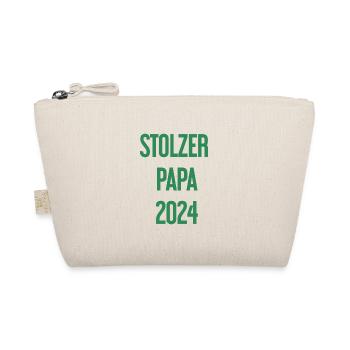 Proud Dad 2024 – for new fathers - Organic Pouch - nature - Front