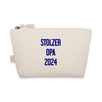 Stolzer Opa 2024 – Perfekt für frischgebackene Opa - Bio-Täschchen - Natur - Vorne