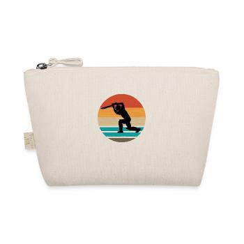 Cricket Helm Kricket Team Kricketfan Geschenk - Bio-Täschchen - Natur - Vorne