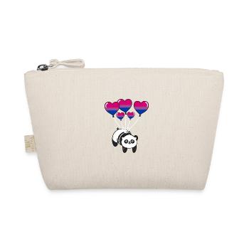 Panda Bisexual Pride - Organic Pouch - nature - Front