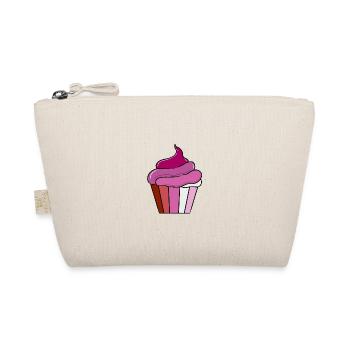 Lesbian Cupcake Lesbian Gift - Organic Pouch - nature - Front