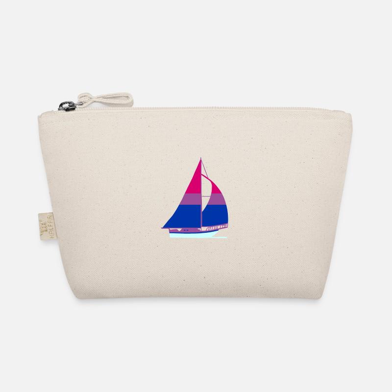 Sailboat Bisexual Pride Organic Pouch
