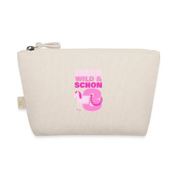 Geschenk 3 Jahre Geburtstag Mädchen Pferd - Bio-Täschchen - Natur - Vorne