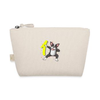 Premier anniversaire du Boston Terrier de 1 an - Trousse biologique - nature - Devant