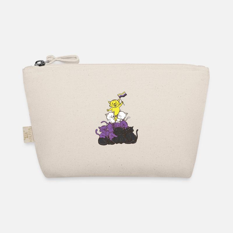 Non-binary cats Non-binary pride Organic Pouch