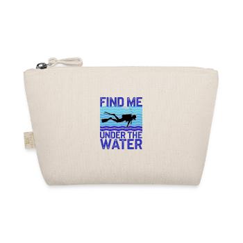 Taucher Tauchen Find me under water - Bio-Täschchen - Natur - Vorne