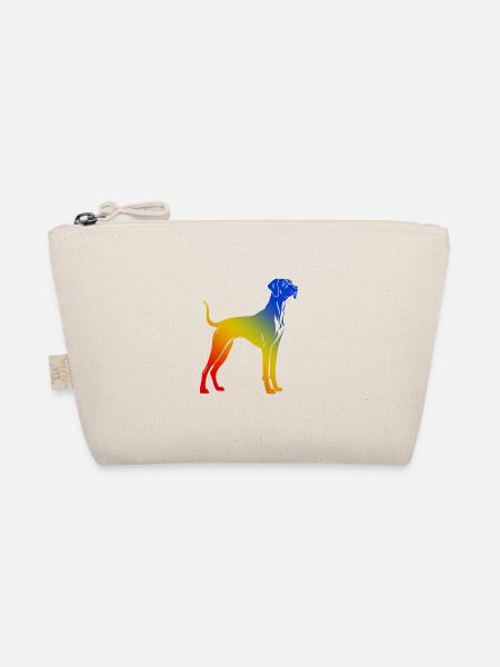 Great Dane Hund Bunt - Bio-Täschchen - Natur