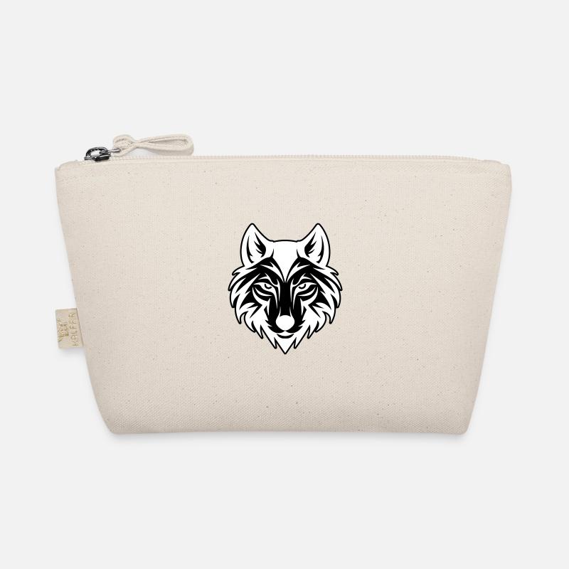 Wolf Kopf Bio-Täschchen