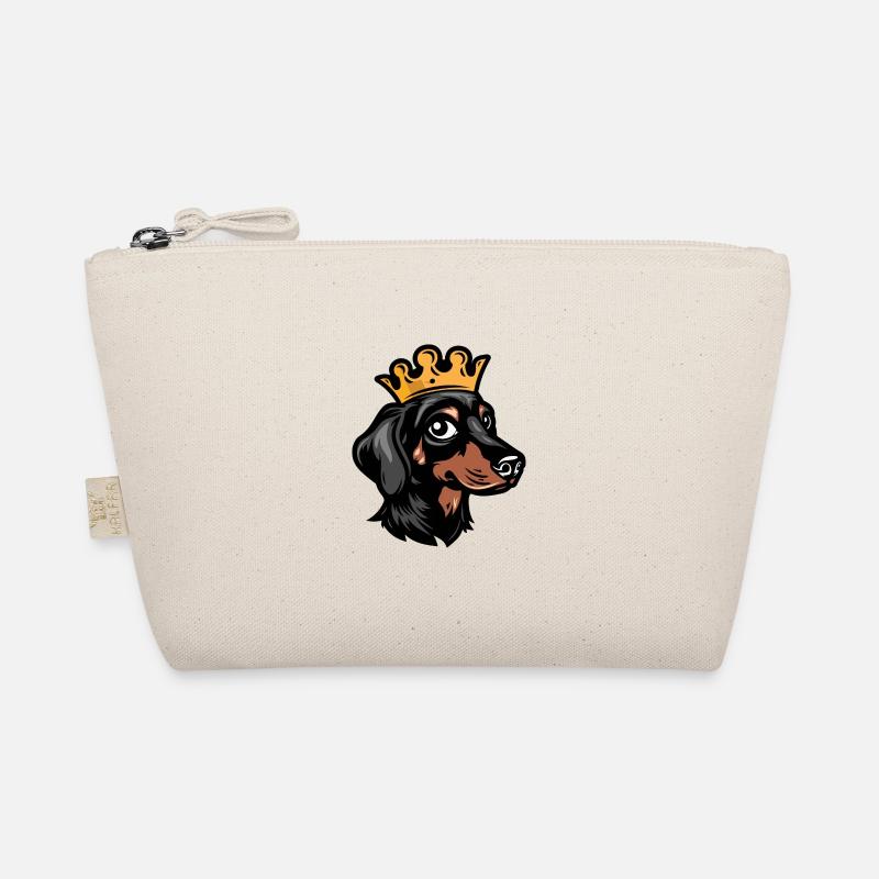Dachshund Hund Dackel Krone Bio-Täschchen