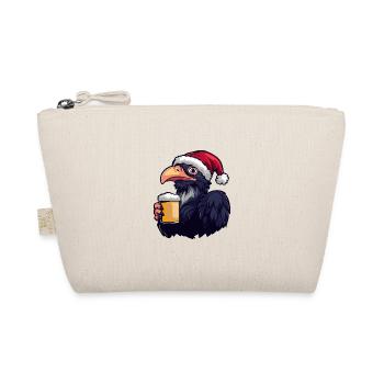 Harpyie Vogel Bier Xmas Weihnachten - Bio-Täschchen - Natur - Vorne