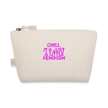 Feminismus Geschenkidee feministisch Chill - Bio-Täschchen - Natur - Vorne