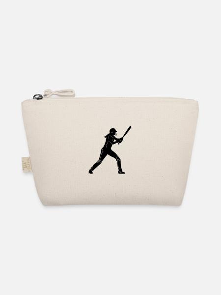 Cricket Frau Symbol - Bio-Täschchen - Natur