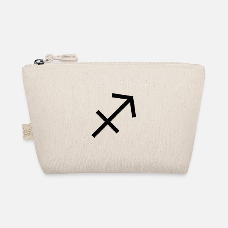 SAGITTARIUS-SYMBOL IN ÖL - Bio-Täschchen - Natur