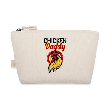 Chicken Daddy Dad Poultry Farmer Farm Fathers day - Organic Pouch - nature - Front