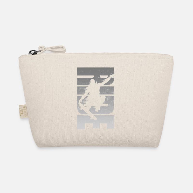 Skateboarding Retro Skateboarder Distressed Bio-Täschchen